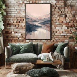 Serene Mountain Landscape Poster