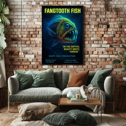 Fangtooth Fish Deep-Sea Predator Poster