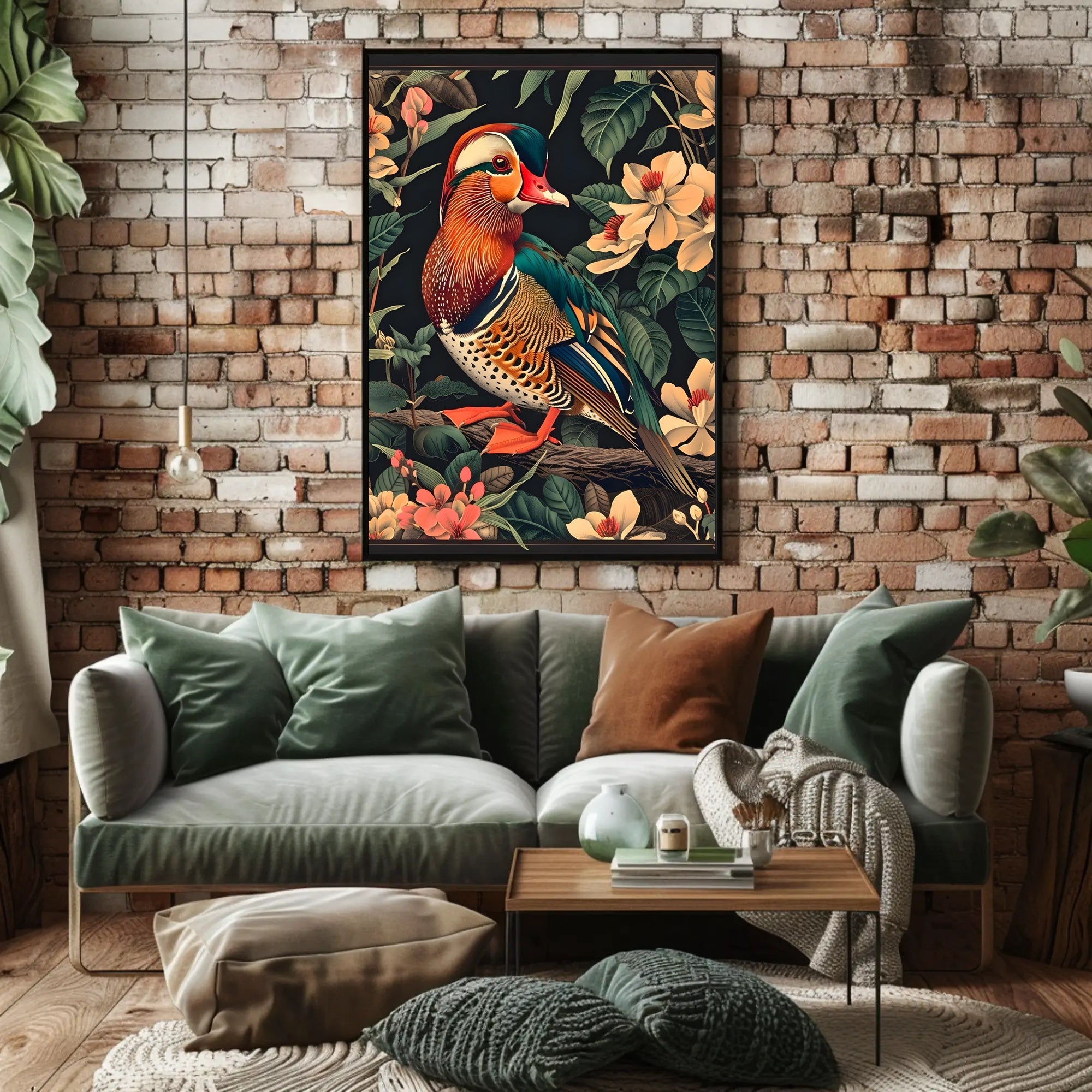 Mandarin Duck Delight: Nature's Beauty Animal Poster