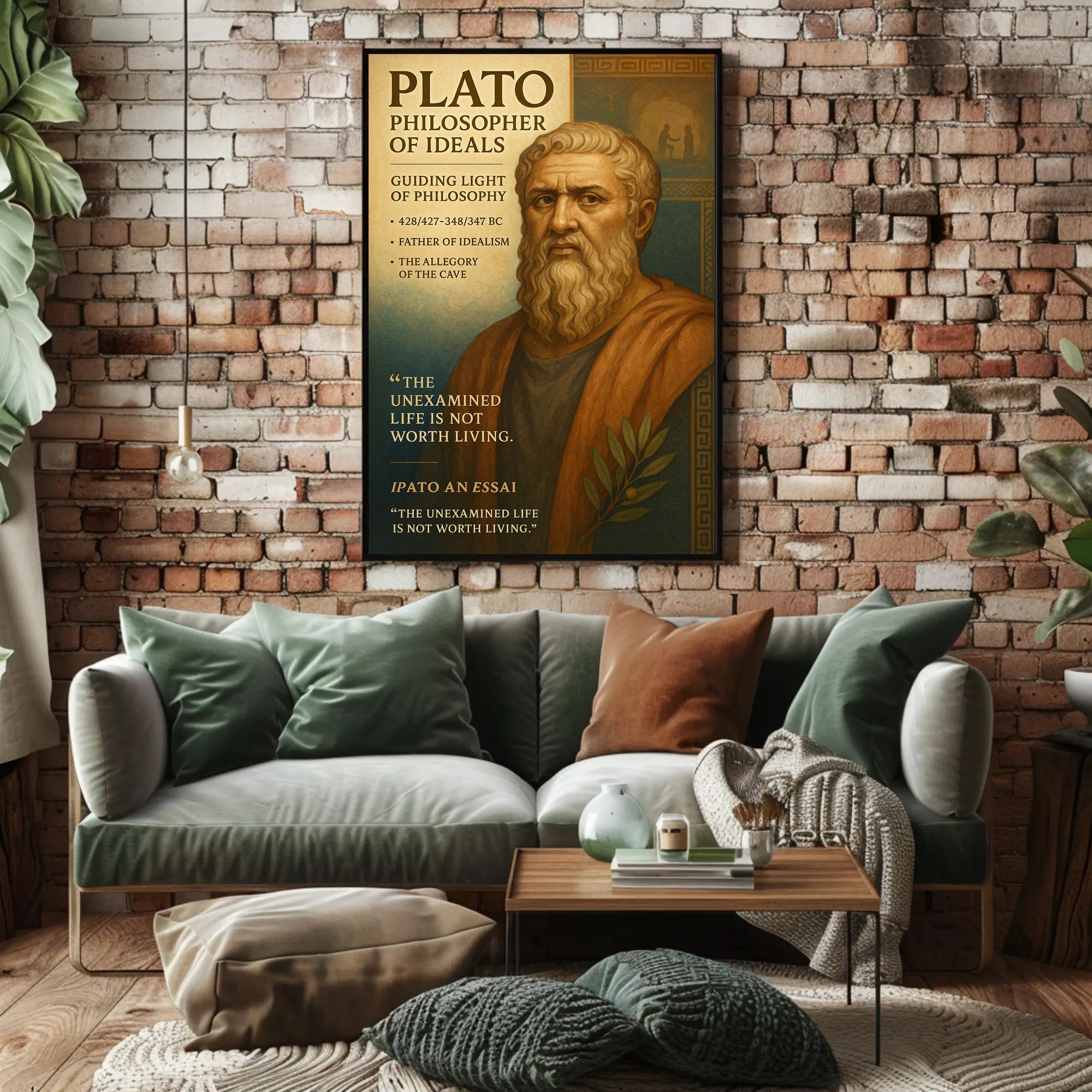 Plato  Philosopher of Ideals Poster