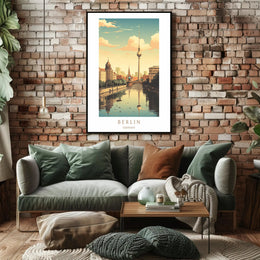 Berlin Skyline Poster PosterGoat