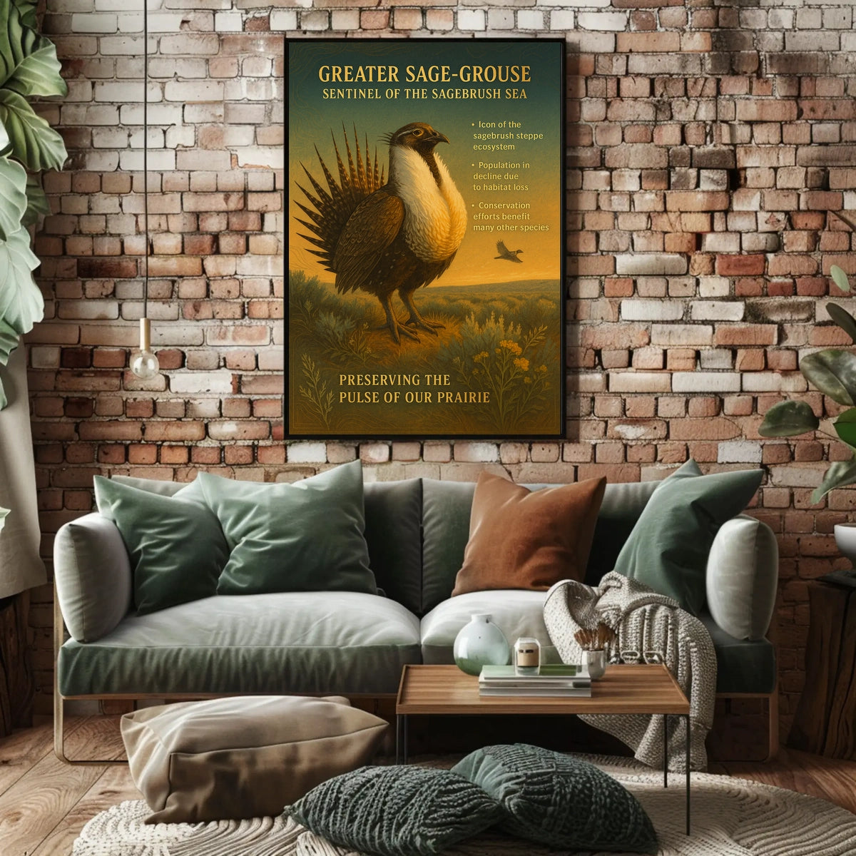 Greater Sage-Grouse Sentinel of the Sagebrush Sea Poster