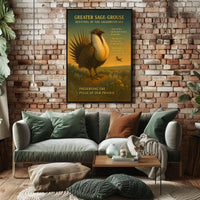 Greater Sage-Grouse Sentinel of the Sagebrush Sea Poster