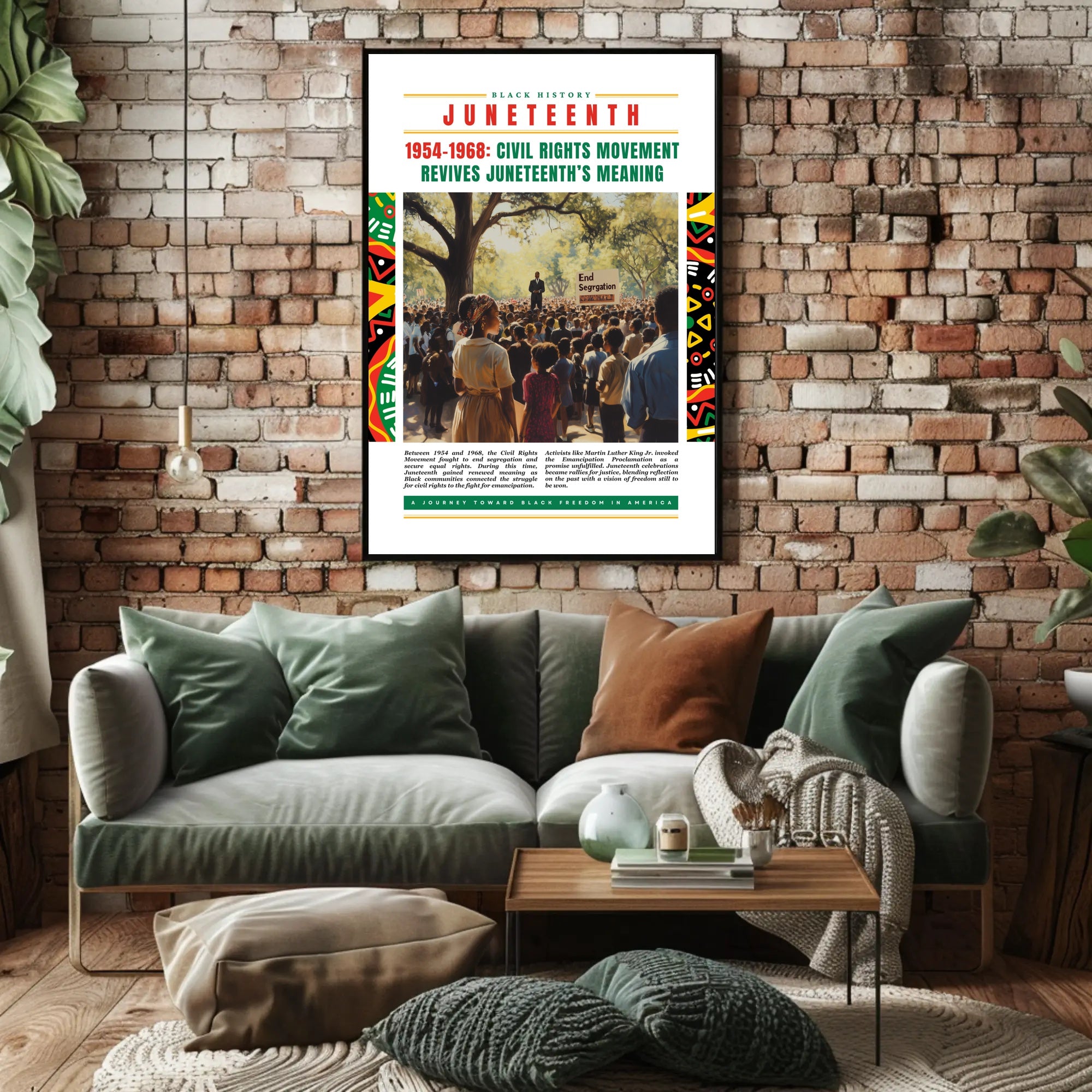 Juneteenth Civil Rights Movement Cultural or Heritage Poster