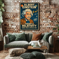 Albert Einstein Theory Of Relativity Poster