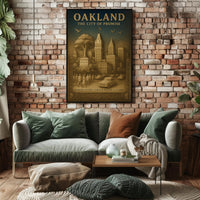 Oakland City of Promise Vintage Poster PosterGoat