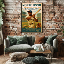 Monte Irvin A Baseball Legend Poster PosterGoat