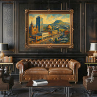 Lesotho Cityscape Poster