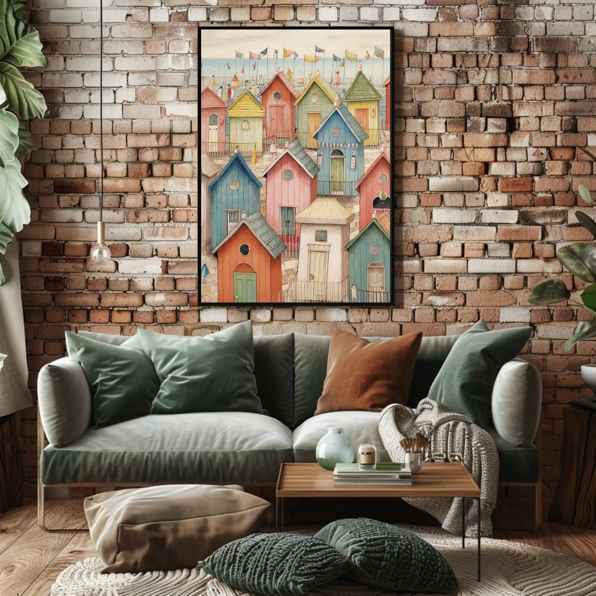 Seaside Cottages Poster
