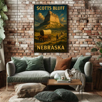 Scotts Bluff Nebraska Poster