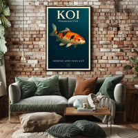 Koi Serene and Elegant Poster