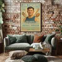 Celebrating a Sports Legend Jim Thorpe Poster