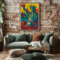 New York Iconic Imagery Poster
