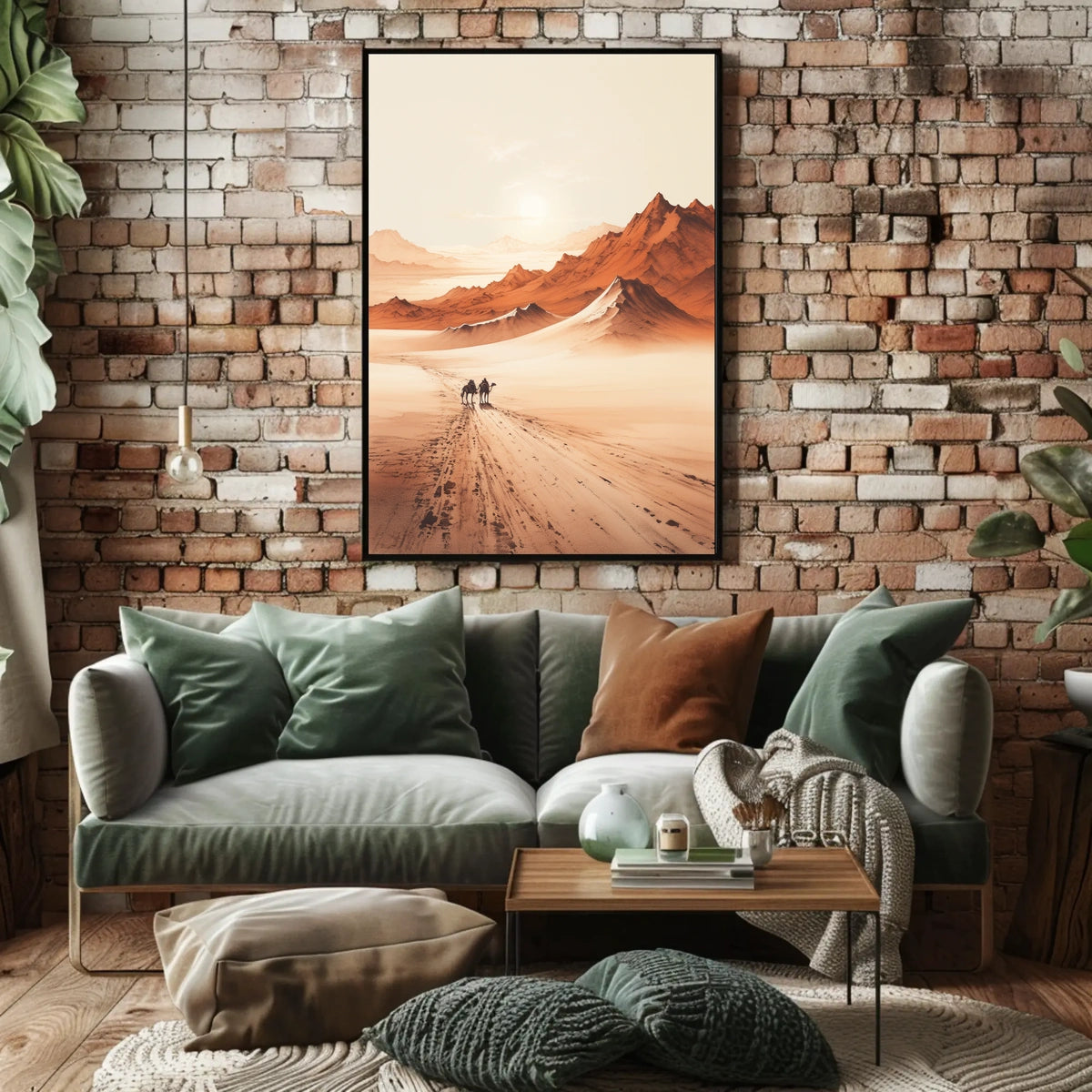 Sunset Ride Deserts Travel Poster