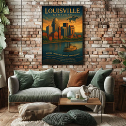 Louisville, Kentucky Where Tradition Meets Innovation Poster