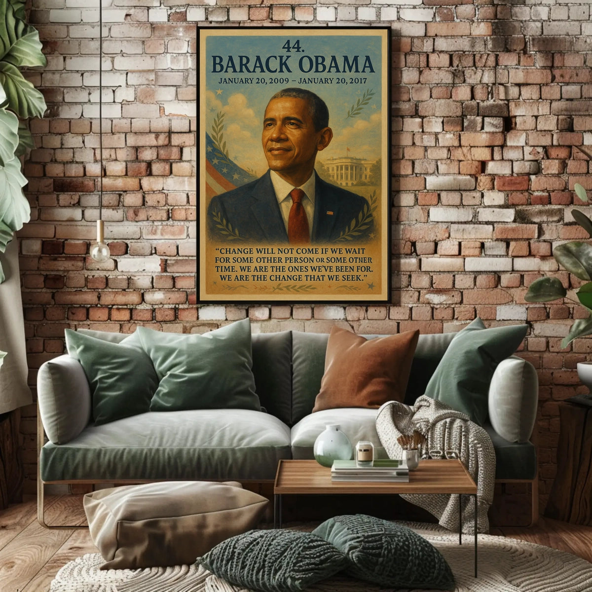 Barack Obama Presidency Inspirational Patriotic Poster
