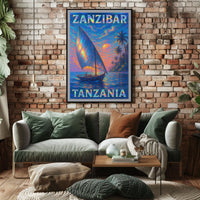 Zanzibar Sunset Poster