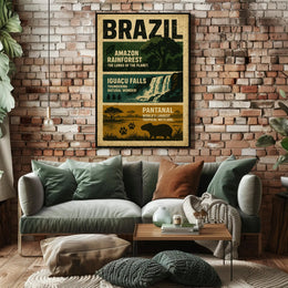 Wonders of Brazil Poster PosterGoat