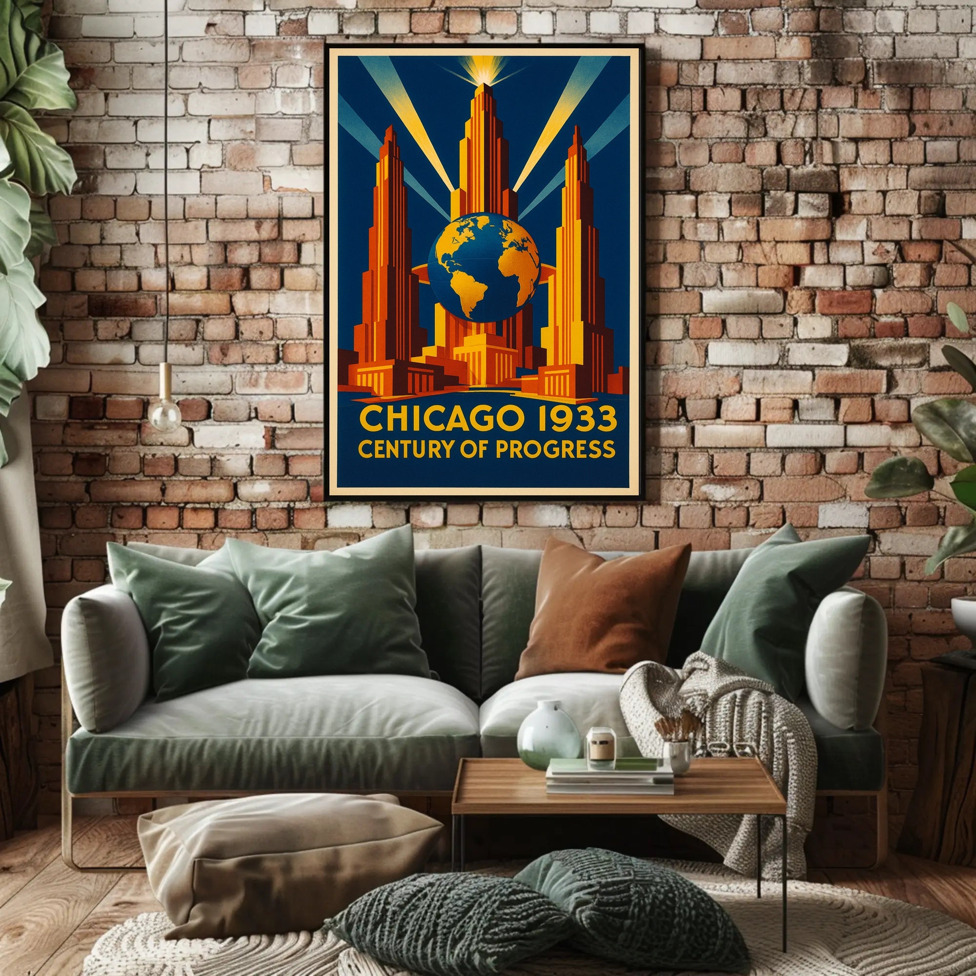 Chicago 1933 Century of Progress Poster Print PosterGoat