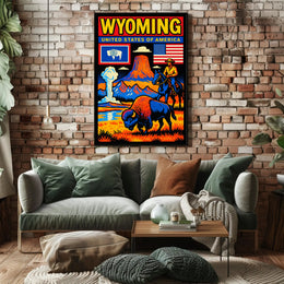 Wyoming Natural Wonders Poster PosterGoat