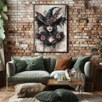 Enigmatic Witch Portrait Poster