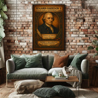 Benjamin Harrison V Founding Father Poster