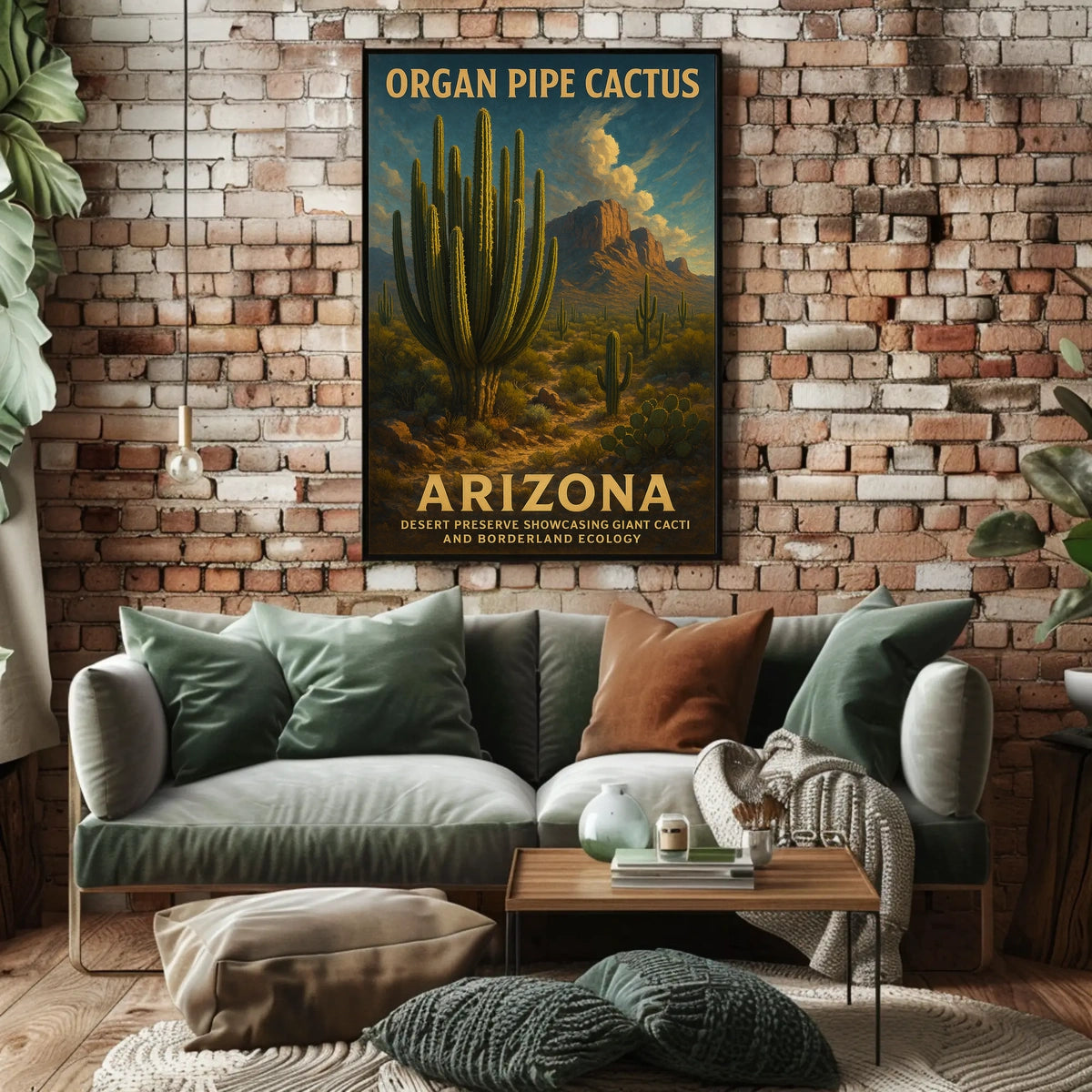 Organ Pipe Cactus Arizona Desert Poster