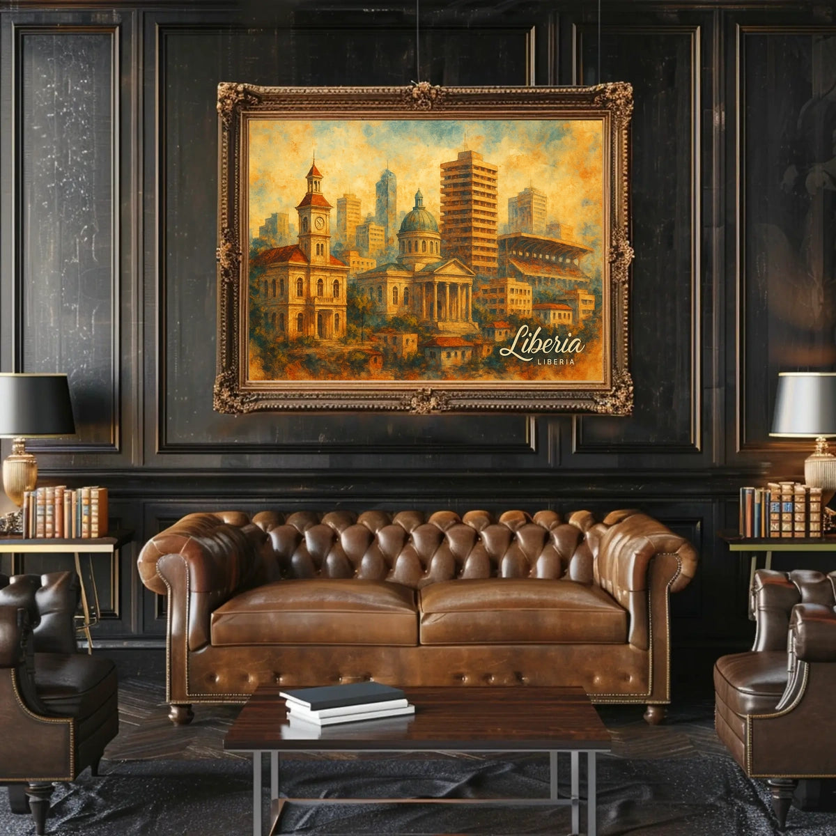 Liberia Cityscape Poster
