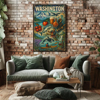Washington State Highlights Poster