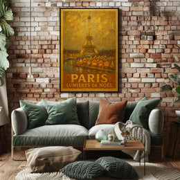 Lumières De Noël In Paris Poster