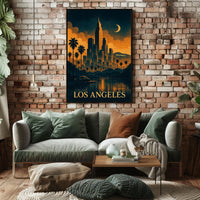Los Angeles Nightscape Poster