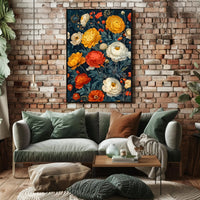 Vibrant Floral Symphony Wall Art Print