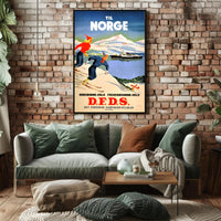 Travel to Norway with D.F.D.S Poster PosterGoat