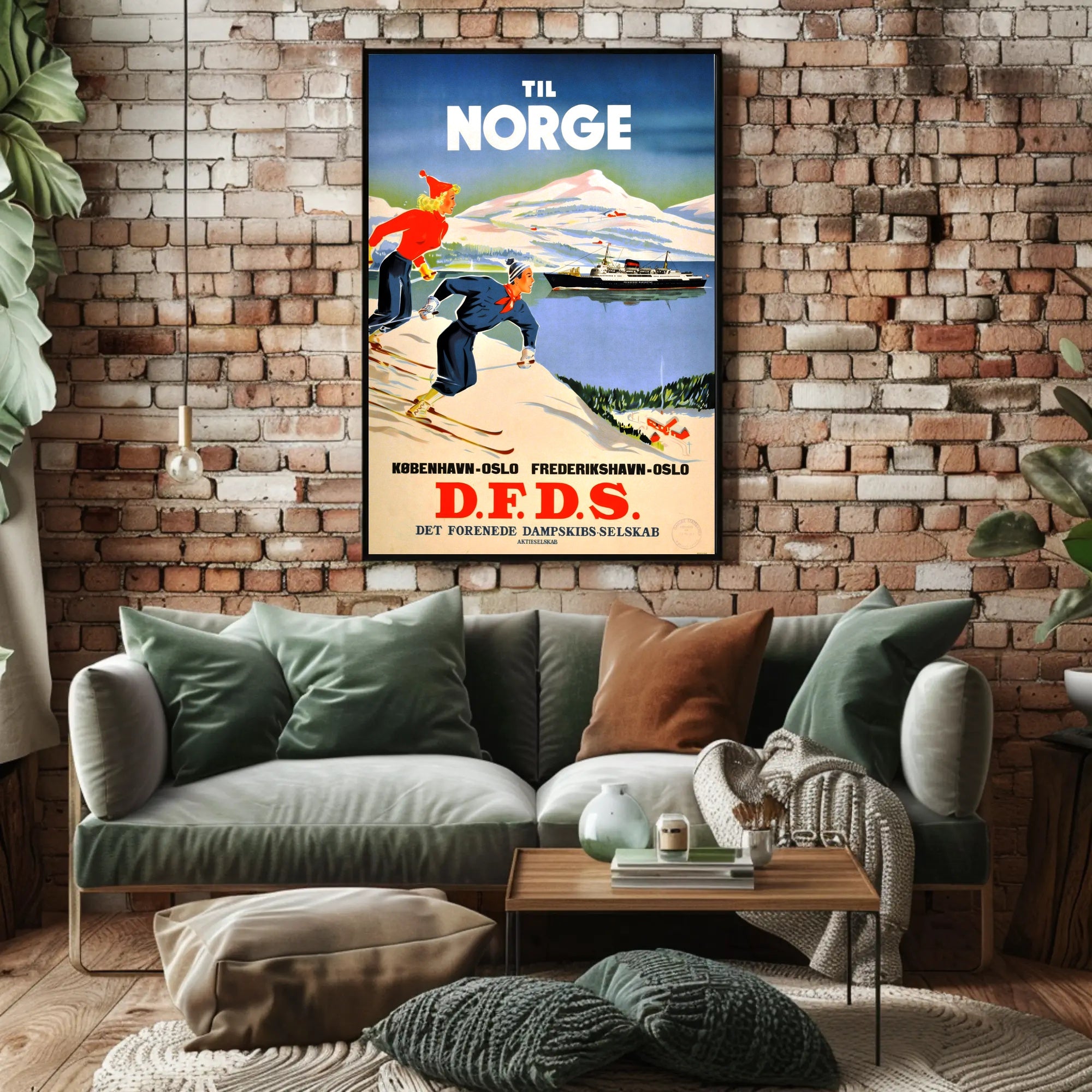 Travel to Norway with D.F.D.S Poster PosterGoat