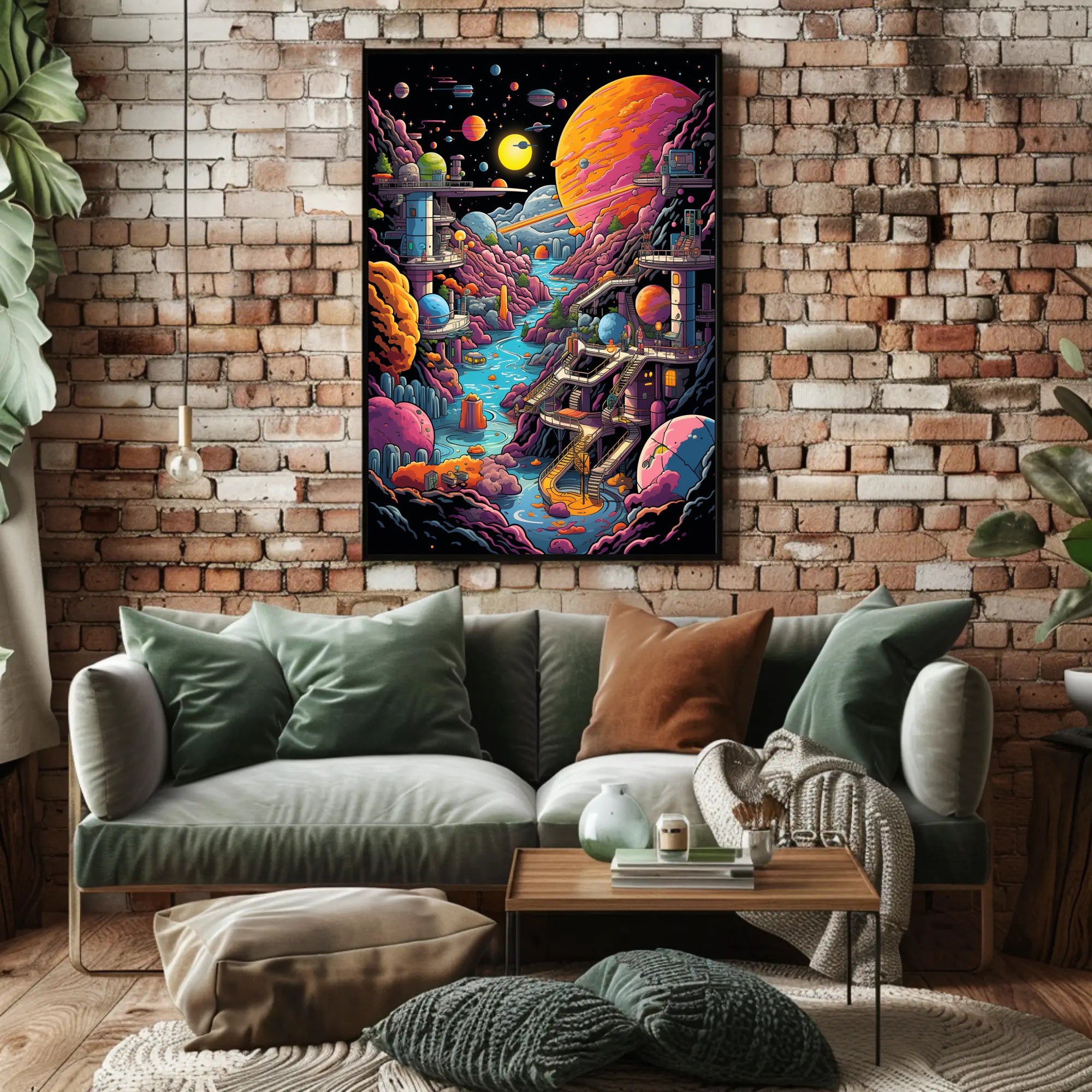 Cosmic Landscape Adventure Poster PosterGoat