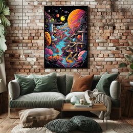 Cosmic Landscape Adventure Poster PosterGoat