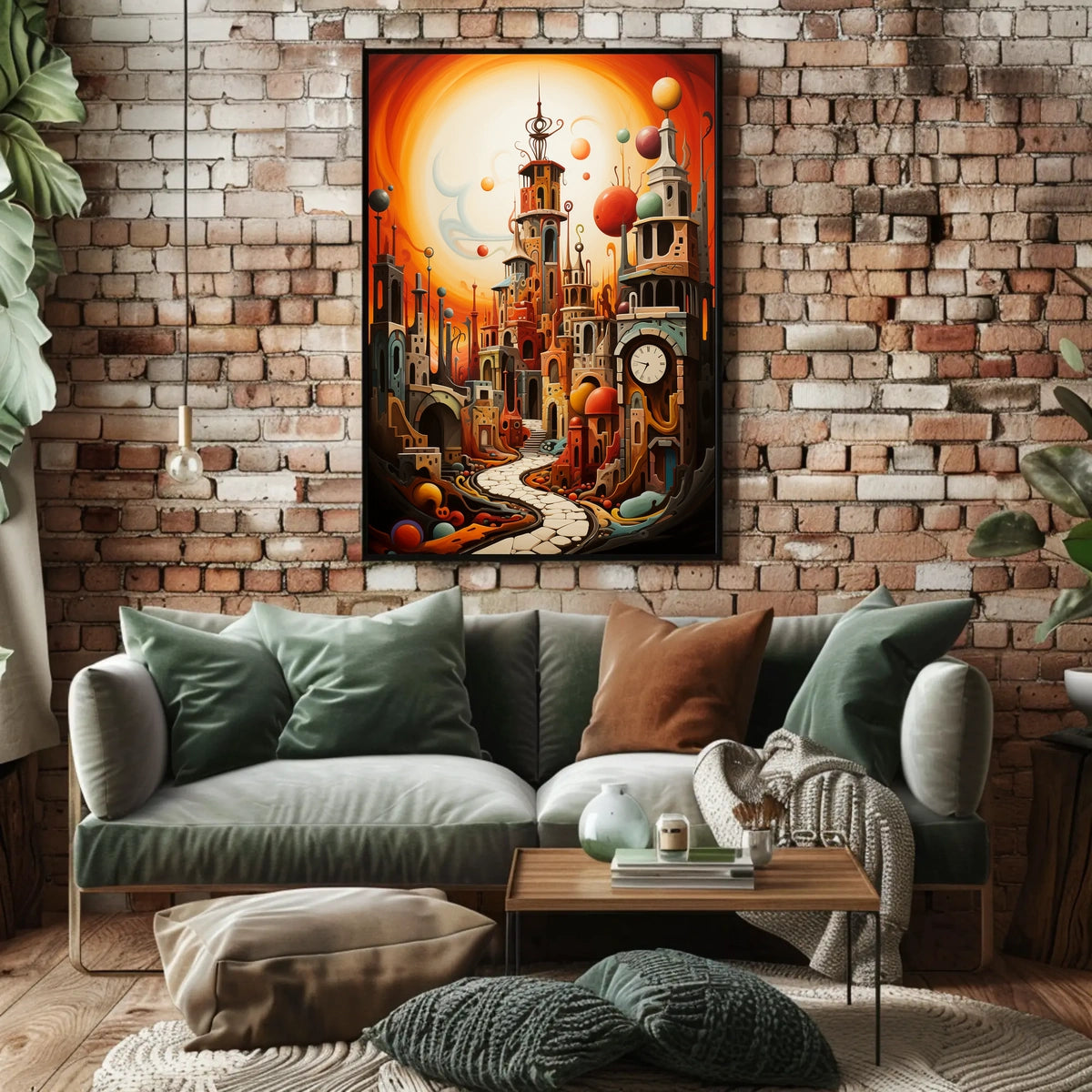 Surreal Dreamlike Cityscape Fantasy or Mythology Poster