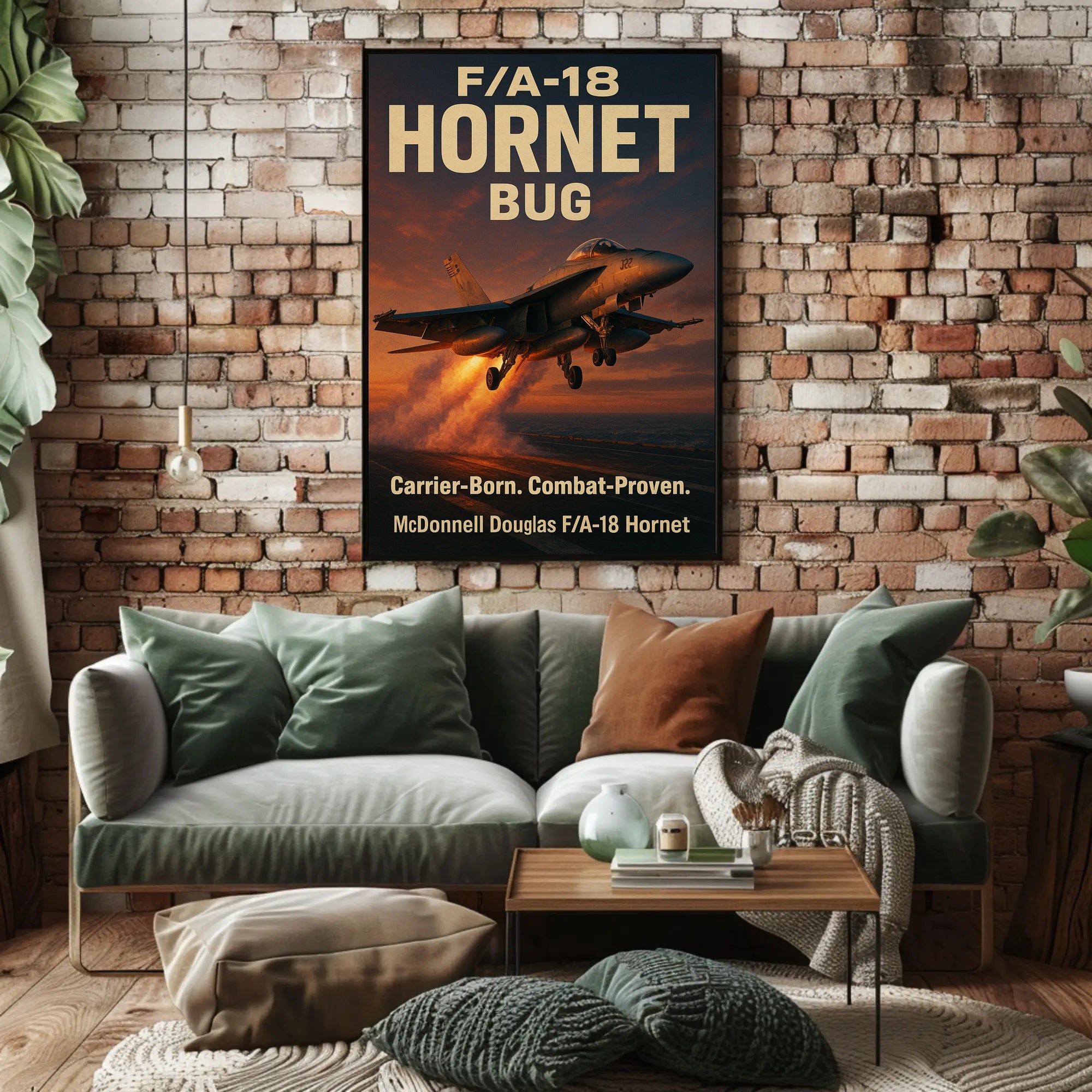 F/A-18 Hornet Takes Flight - Poster