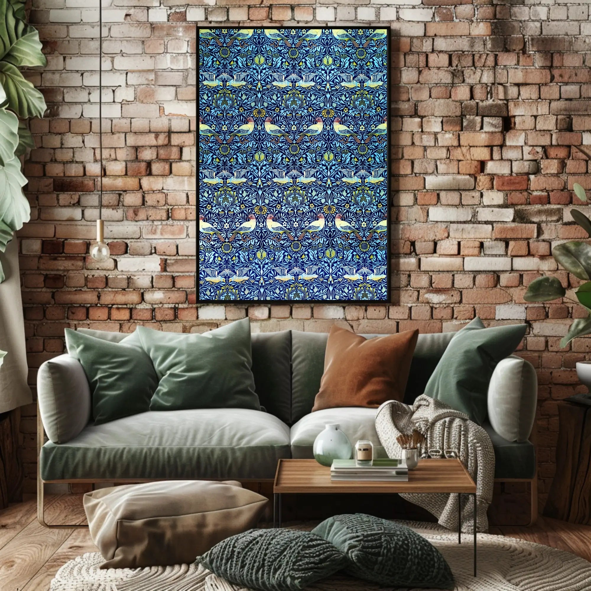 Ornate Avian Pattern Poster