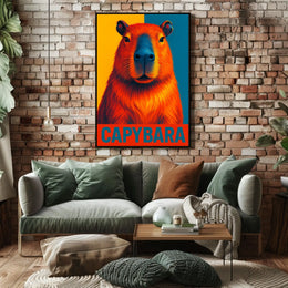 Capybara Art Poster