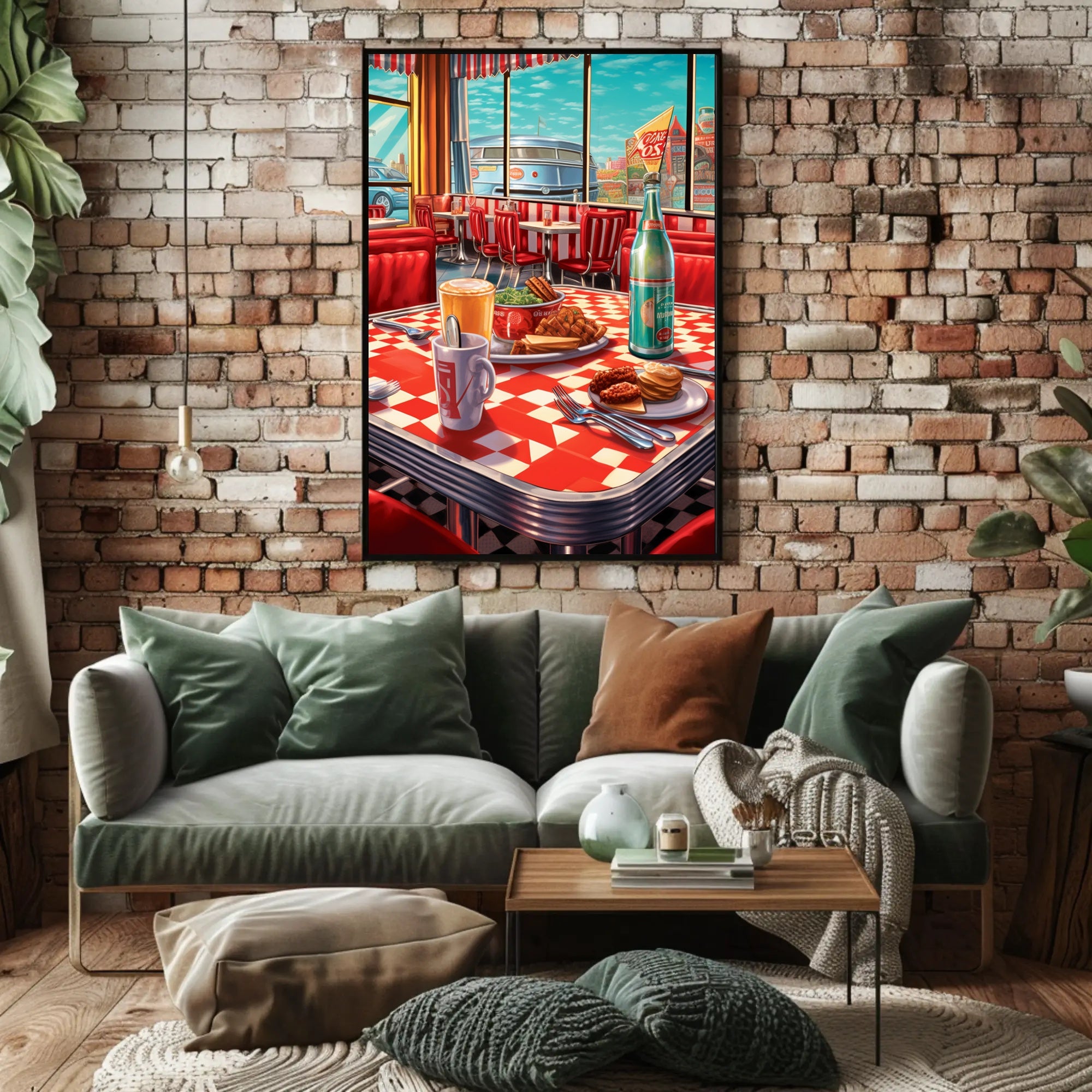 Retro Diner Delight Poster