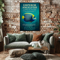 Emperor Angelfish A Jewel of the Reef Poster
