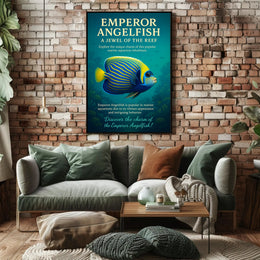 Emperor Angelfish A Jewel of the Reef Poster