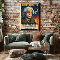 Albert Einstein Theory Of Relativity Poster