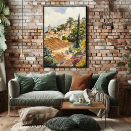 Monaco Princes Palace Old Town View Poster