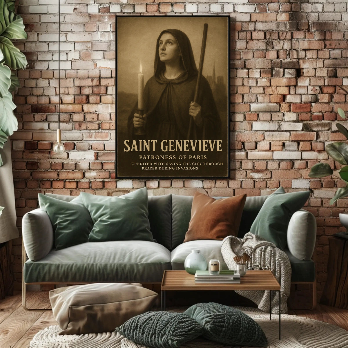Saint Genevieve Patroness Of Paris Poster