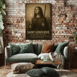 Saint Genevieve Patroness Of Paris Poster