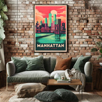 Manhattan Skyline Poster