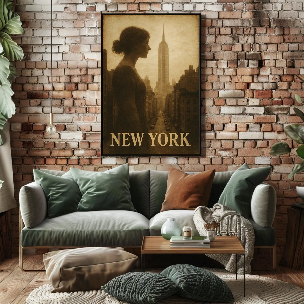New York Silhouette Poster
