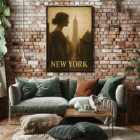New York Silhouette Poster